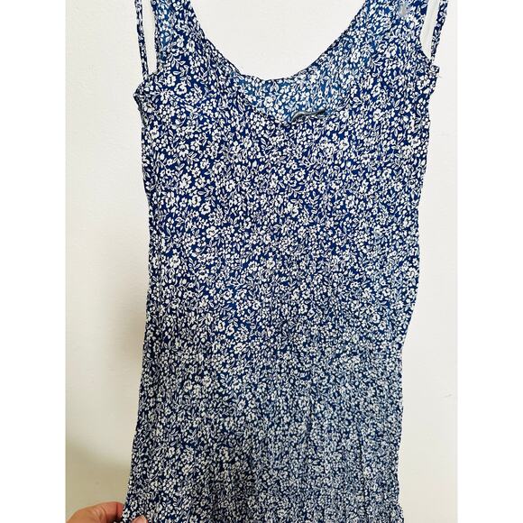 POLO RALPH LAUREN Blue Floral Print Slip Style Sleeveless A-Line Dress Size 4 - Picture 16 of 16
